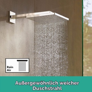 Dus cu efect de ploaie hansgrohe Raindance E 300 mm, crom, 1 jet, montaj pe perete - Img 2