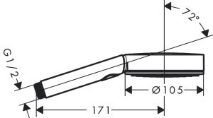 Dus cu efecte de ploaie hansgrohe Pulsify Select S, 3 tipuri de jet, crom - Img 6