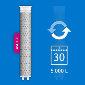 Dus cu filtrare Philips ASH1516CH, 3 filtre de inlocuire, alb, elimina clorul - Img 3