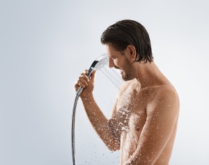 Dus cu mana hansgrohe Croma Select S, 110 mm, 3 tipuri de jet, AlbChrom - Img 2