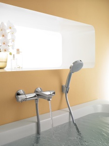 Dus cu maner hansgrohe Croma 100, 4 tipuri de jeturi, crom - Img 2