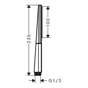 Dus de mana hansgrohe Rainfinity 100mm, PowderRain, Negru Mat - Img 3