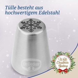 Duza decorativa Dr Oetker Schneeflocke otel inoxidabil set 5 piese - Img 7