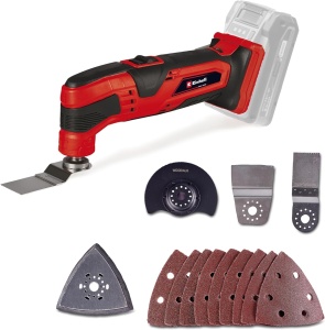 Einhell Unealta multifunctionala cu acumulator TC-MG 18 Li-Solo Power X-Change (Li-ion, 18 V, suport magnetic pentru scule, electronica de viteza, inclusiv accesorii, fara baterie si incarcator)