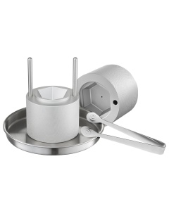 Eispress VEVOR KH-B02 Forma Eiskugel 65 mm Aluminiu Aviatic Set cu Cleste si Tava de Scurgere