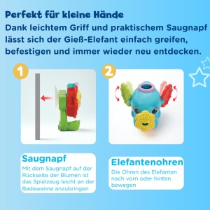 Elefant de Baie VTech cu Suport pentru Perete si Efecte Rotative - Img 4