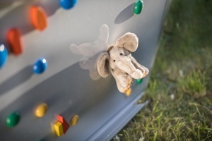 Elefant de Plus cu Magnet Schaffer Sugar, 7x9x8 cm, Culoare Gri - Img 3