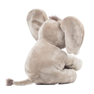 Elefant de Plus Schaffer 4233, 30 cm, Gri, Moale si Jucaus - Img 3