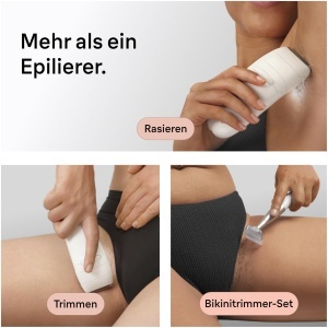 Epilator Braun Silkepil 5, 5-251, fara fir, culoare roz, cu capete de epilare si ras - Img 6
