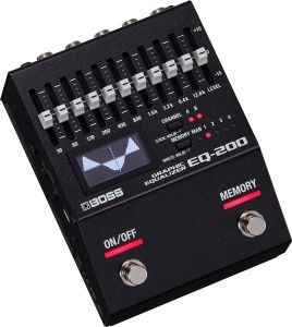 Equalizator grafic BOSS EQ-200, 2x10 benzi, control MIDI, compact - Img 2