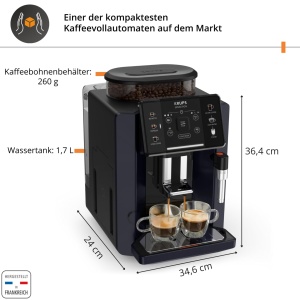 Espressor automat Krups Sensation, functie filtru cafea, 2 bauturi simultan, compact - Img 8