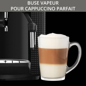 Espressor automat Krups YY8125FD rasnita de cafea pentru boabe cu presiune manuala (15 bari, bagheta de abur) negru - Img 5