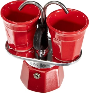 Espressor Bialetti Mini Express Kandisky 2 cesti Rosu Aluminiu - Img 2