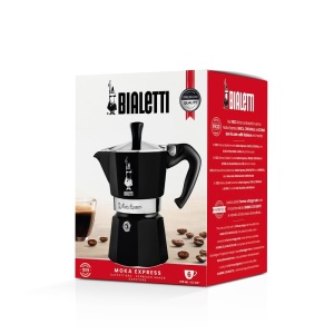 Espressor Bialetti Moka Express Color 6 Tasse Negru Aluminiu - Img 4