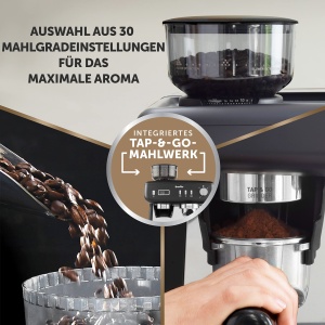 Espressor Breville Barista Max VCF152X Rasnita Integrata Functie de Spumare Lapte Timer de Precizie 15 Bari Negru - Img 3