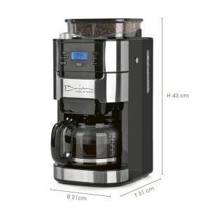 Espressor cafea Barista cu rasnita ajustabila, 10 cesti, inox - Img 8