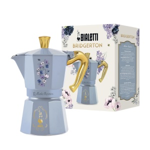 Espressor cafea Bialetti Moka Express Bridgerton 6 cesti, aluminiu, bleu