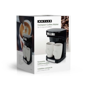 Espressor cafea Butler Compact, 0.25 L, 450 W, negru, 2 cani incluse - Img 12