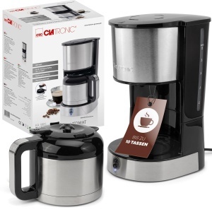 Espressor cafea Clatronic KA 3805, 8-10 cesti, 800W, inox - Img 7