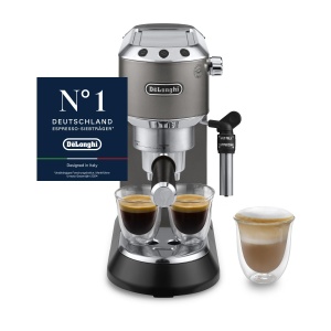Espressor cafea DeLonghi Dedica Style EC685.TB, 15 bar, Titan, compact