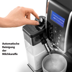 Espressor cafea DeLonghi Dinamica ECAM 350.55.B, 1.8L, Negru, LatteCrema - Img 3