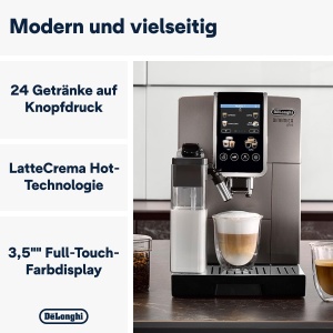Espressor cafea DeLonghi Dinamica Plus 24 bauturi, Titanium - Img 2