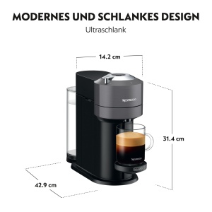 Espressor cafea DeLonghi Nespresso Vertuo Next, 6 dimensiuni, gri - Img 3
