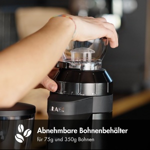Espressor cafea GRAEF EliteGrindX CM8002, 350 g, 128 W, Negru-Mat - Img 3