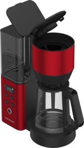 Espressor cafea Grundig KM 8440, 1,25 litri, 1000W, rosu - Img 6