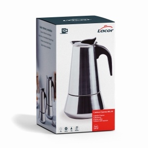 Espressor cafea Lacor 62033, 4 cesti, inox, compatibil inductie - Img 6