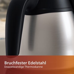 Espressor cafea Philips Cafe Gaia, 1.3 L, negru, design elegant - Img 4