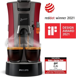 Espressor cafea Philips Senseo Select CSA24090, 1450W, 0.9L, Rosu - Img 3
