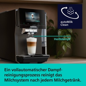 Espressor cafea Siemens EQ700i Aroma, 41 bauturi, touchscreen 5 inch, gri - Img 7