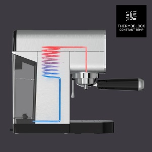 Espressor cafea Taurus 1350 W, 20 bar, 900 ml, inox - Img 3