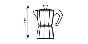 Espressor cafea Tescoma Paloma, 9 cesti, din aluminiu - Img 3