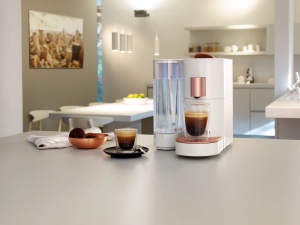 Espressor capsule K-Fee Twins II, rezervor 2.3L, 19 bari, Beige-Bronze - Img 4