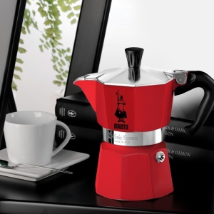 Espressor manual Bialetti Moka Color 6 cesti aluminiu argintiu - Img 2