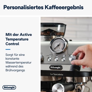 Espressor manual DeLonghi La Specialista Arte EC9155MB 15 Bar 8 trepte de macinare 17L NegruInox - Img 6