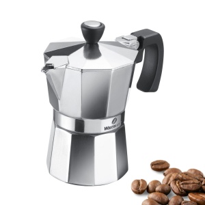 Espressor manual Westmark Brasilia 3 cesti aluminiu argintiu