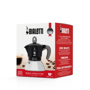 Espressor Moka Bialetti Induction 2 cesti Compatibil Inductie Negru - Img 5