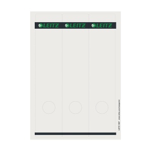Etichete autoadezive pentru dosare Leitz, 75 buc, 62 x 285 mm, gri - Img 2
