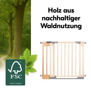 Extensie de 15 cm pentru gard de siguranta hauck Clear Step Easyclose Eco, din lemn de fag - Img 5