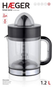 Extractor de suc Haeger CJ-040.004A bidirectional, pentru sticla - Img 3