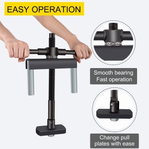 Extractor manual de bucse cilindru VEVOR K05T, dimensiuni 75-138 mm, otel rezistent - Img 6