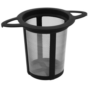 Fackelmann Dauerteefilter Filtru Ceai Din Otel Inoxidabil Cu Capac NegruArgintiu - Img 5