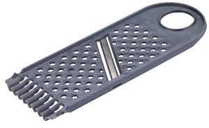 Fackelmann Gemusehobel din plastic cu lame din inox gri pentru fructe si legume usor de curatat