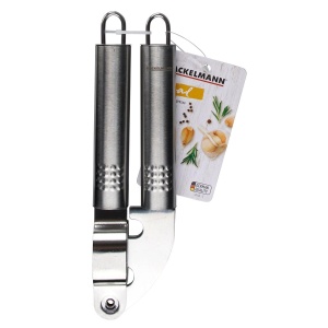 Fackelmann Knoblauchpresse Ovalgriff presa de usturoi din inox maner ergonomic argintiu - Img 6