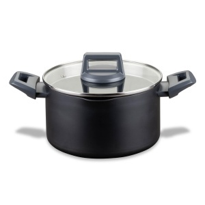 Fackelmann Kochtopf Statement 20cm Aluminiu Recycled Antiaderent Culoare Shadow Black