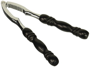 Fackelmann Nussknacker 17cm NegruArgintiu Maner din Lemn