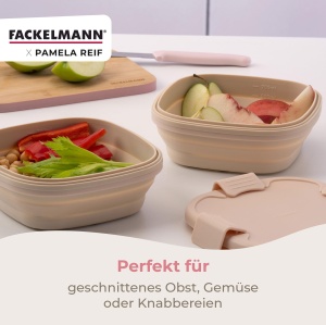 Fackelmann Snacking Box 700ml Pastell Beige Faltabila Sistem Click - Img 5